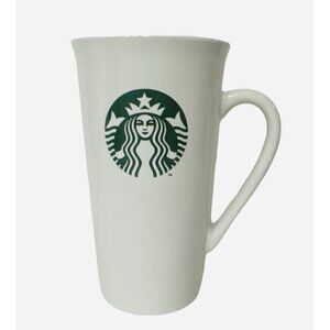 2013 STARBUCKS Tall White Mug/Cup Ceramic 12 oz Green Siren Logo